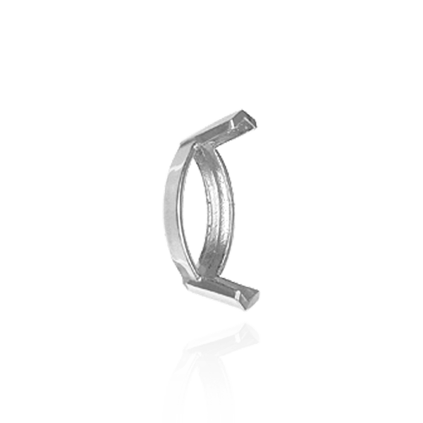 V-End Marquise Shape Single Base Settings in 14K Gold (3.50 x 1.50 mm - 14.00 x 7.00 mm)