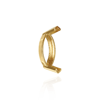V-End Marquise Shape Single Base Settings in 14K Gold (3.50 x 1.50 mm - 14.00 x 7.00 mm)