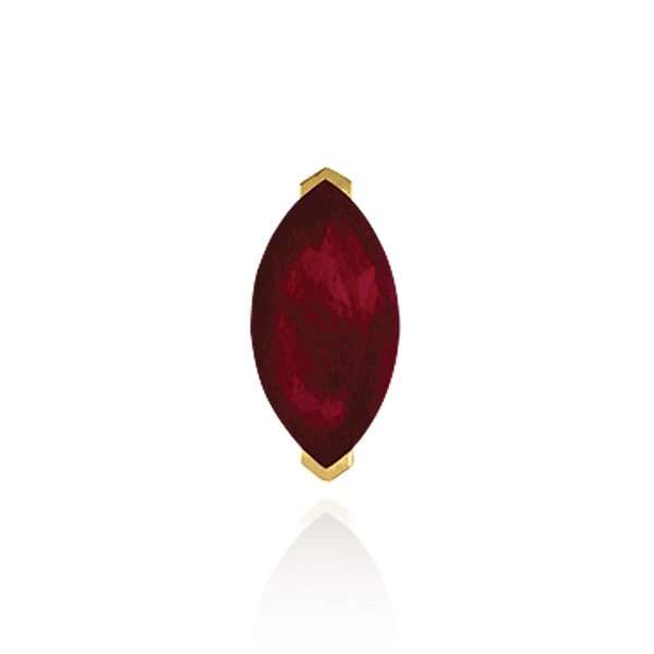 V-End Marquise Shape Single Base Settings in 14K Gold (3.50 x 1.50 mm - 14.00 x 7.00 mm)