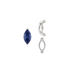 V-End Marquise Shape Single Base Settings in Sterling Silver (3.50 x 1.50 mm - 13.00 x 7.00 mm)