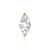V-End Marquise Shape Solitaire Settings With Peg in 14K Gold (5.50 x 2.75 mm - 15.00 x 7.00 mm)