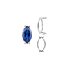 Four Prong Marquise Shape Single Base Settings in Sterling Silver (6.00 x 3.00 mm - 20.00 x 10.00 mm)