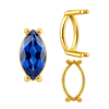 Four Prong Marquise Shape Single Base Settings in 14K Gold (6.00 x 3.00 mm - 20.00 x 10.00 mm)