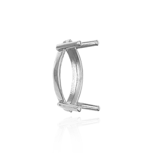 Four Prong Marquise Shape Single Base Settings in 14K Gold (6.00 x 3.00 mm - 20.00 x 10.00 mm)
