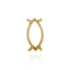 Four Prong Marquise Shape Single Base Settings in 14K Gold (6.00 x 3.00 mm - 20.00 x 10.00 mm)