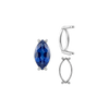 Four Prong Marquise Shape Single Base Settings in Sterling Silver (6.00 x 3.00 mm - 20.00 x 10.00 mm)