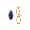 Four Prong Marquise Shape Single Base Settings in 14K Gold (6.00 x 3.00 mm - 20.00 x 10.00 mm)