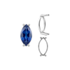 Four Prong Marquise Shape Single Base Settings in Sterling Silver (6.00 x 3.00 mm - 20.00 x 10.00 mm)