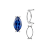 Four Prong Marquise Shape Single Base Settings in Sterling Silver (6.00 x 3.00 mm - 20.00 x 10.00 mm)