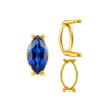 Four Prong Marquise Shape Single Base Settings in 14K Gold (6.00 x 3.00 mm - 20.00 x 10.00 mm)