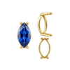 Four Prong Marquise Shape Single Base Settings in 14K Gold (6.00 x 3.00 mm - 14.00 x 7.00 mm)