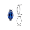 Four Prong Marquise Shape Single Base Settings in Sterling Silver (6.00 x 3.00 mm - 20.00 x 10.00 mm)