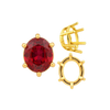 Six Prong Oval Basket Settings in 14K Gold (5.00 x 3.00 mm - 22.00 x 16.00 mm)