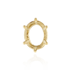 Six Prong Oval Basket Settings in 14K Gold (5.00 x 3.00 mm - 22.00 x 16.00 mm)