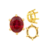 Six Prong Oval Basket Settings in 14K Gold (5.00 x 3.00 mm - 22.00 x 16.00 mm)