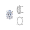 Four Prong Oval Filigree Settings in Sterling Silver (5.00 x 3.00 mm - 20.00 x 15.00 mm)