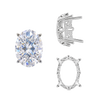 Four Prong Oval Filigree Settings in Sterling Silver (5.00 x 3.00 mm - 20.00 x 15.00 mm)