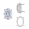 Four Prong Oval Filigree Settings in Sterling Silver (5.00 x 3.00 mm - 20.00 x 15.00 mm)