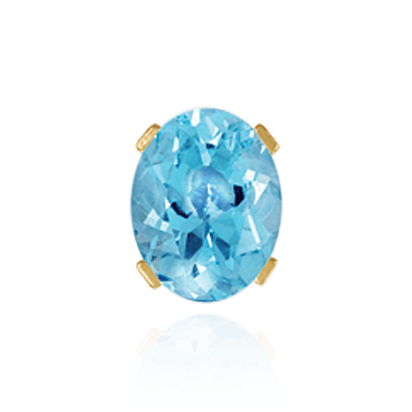 Four Prong Oval Heavy Single Base Settings in 14K Gold (6.00 x 4.00 mm - 23.00 x 17.00 mm)