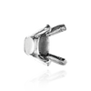 Four Prong Oval Tapered Settings With Pads in Sterling Silver (5.00 x 3.00 mm - 16.00 x 12.00 mm)