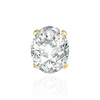Four Prong Oval Tapered Settings With Pads in 18K Gold (6.00 x 4.00 mm - 12.00 x 9.50 mm)