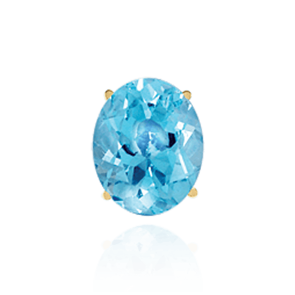 Four Prong Oval Wire Basket Settings With Pads in 18K Gold (5.00 x 3.00 mm - 12.00 x 10.00 mm)