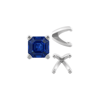 Four Prong Heavy Weight Cushion Settings 14K Gold (3.00 x 3.00 mm - 8.50 x 8.50 mm)