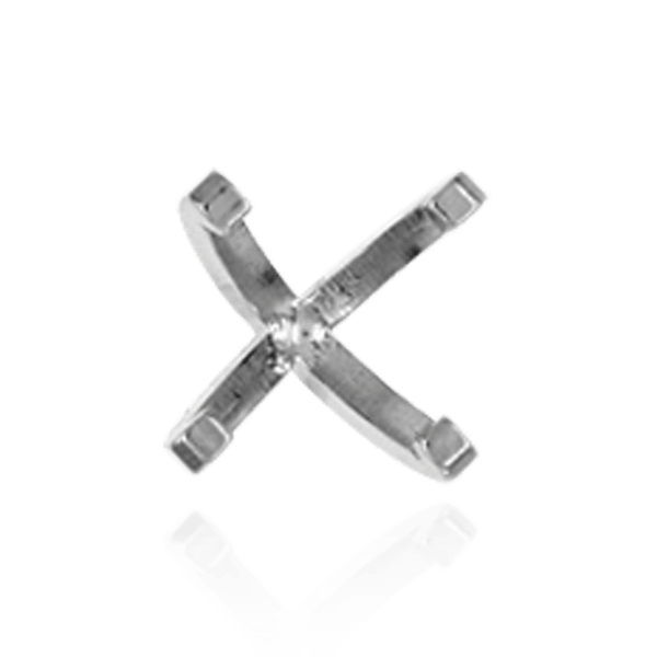 Four Prong Heavy Weight Cushion Settings 14K Gold (3.00 x 3.00 mm - 8.50 x 8.50 mm)