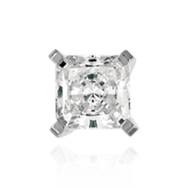 Four Prong Heavy Weight Cushion Settings 14K Gold (3.00 x 3.00 mm - 8.50 x 8.50 mm)