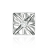 Square Plates for Round Stone with Flower Pattern (7.00 mm - 8.00 mm)
