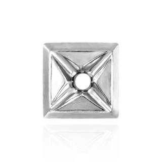 Square Plates for Round Stone with Patterned Top (7.00 mm - 8.00 mm)