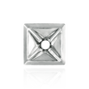 Square Plates for Round Stone with Patterned Top (7.00 mm - 8.00 mm)