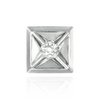 Square Plates for Round Stone with Patterned Top (7.00 mm - 8.00 mm)