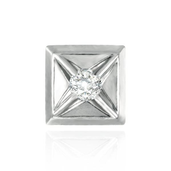 Square Plates for Round Stone with Patterned Top (7.00 mm - 8.00 mm)