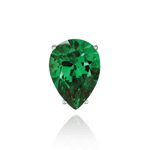 Four Prong Pear Shape Single Base Settings in Sterling Silver (5.00 x 3.00 mm - 24.00 x 16.00 mm)