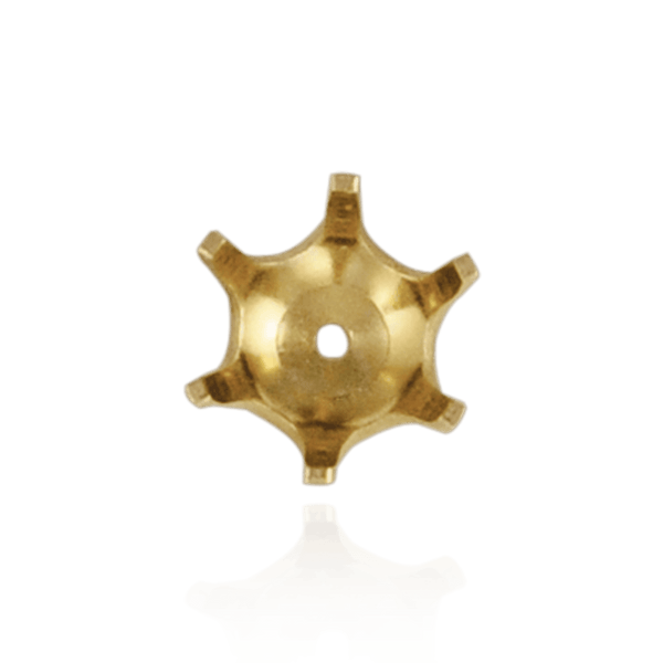 Six Prong Round Pearl Cup Settings in 14K Gold (3.00 mm - 10.00 mm)