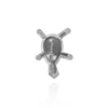 V-End Pear Shape Solitaire Settings in Sterling Silver (5.00 x 3.00 mm - 15.00 x 9.00 mm)