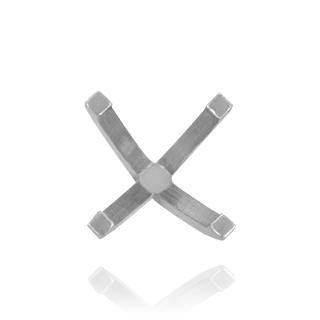 Four Prong Round High Tiffany Settings With Peg in Sterling Silver (Casting) (3.50 mm - 11.75 mm)