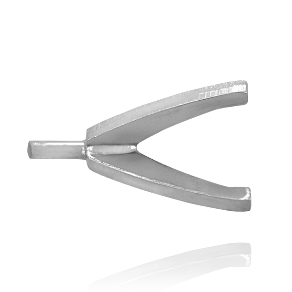 Four Prong Round High Tiffany Settings With Peg in Sterling Silver (Die-Struck) (3.25 mm - 11.75 mm)