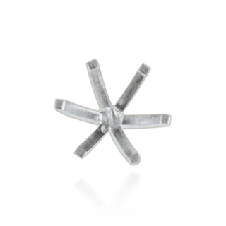 Six Prong Round High Tiffany Settings With Peg in Platinum (Die-Struck) (3.50 mm - 11.75 mm)