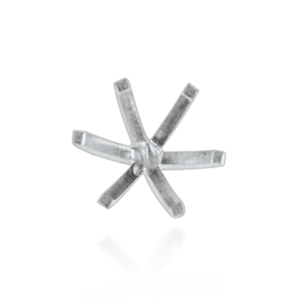 Six Prong Round High Tiffany Settings With Peg in Platinum (Die-Struck) (3.50 mm - 11.75 mm)