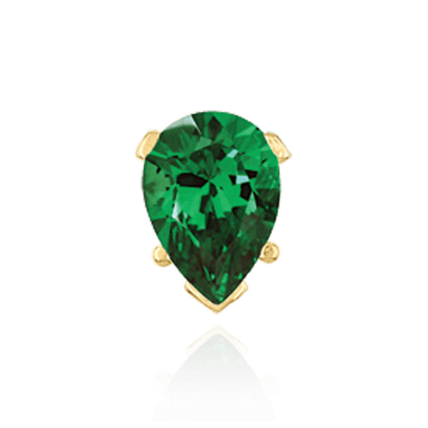 V-End Pear Shape Heavy Tapered Settings in 14K Gold (6.00 x 4.00 mm - 26.00 x 18.00 mm)