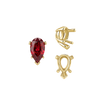 V-End Pear Shape Heavy Tapered Settings in 14K Gold (6.00 x 4.00 mm - 15.00 x 9.00 mm)