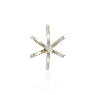 Six Prong Oval Solitaire Settings With Peg in Platinum (6.00 x 4.00 mm - 9.00 x 7.00 mm)