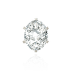 Six Prong Oval Solitaire Settings With Peg in Platinum (6.00 x 4.00 mm - 9.00 x 7.00 mm)