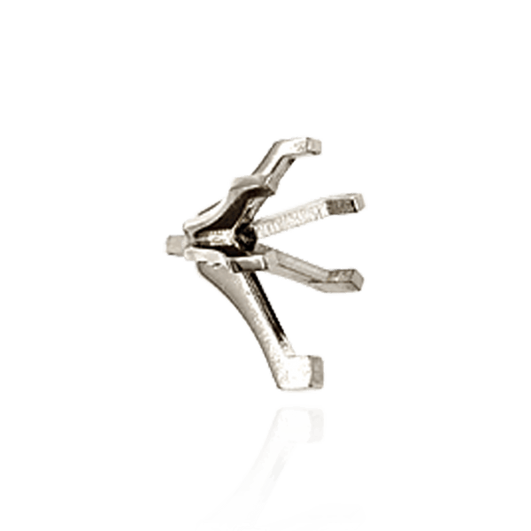 Six Prong Pear Shape Tiffany Settings With Peg in 18K Gold (4.25 x 2.50 mm - 9.75 x 6.50 mm)