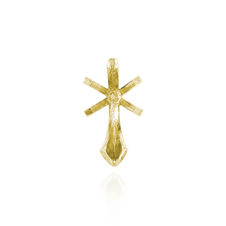 Six Prong Pear Shape Tiffany Settings With Peg in 14K Gold (3.00 x 1.75 mm - 15.00 x 9.00 mm)