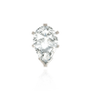 V-End Pear Shape Tiffany Settings With Peg in 14K Gold (4.50 x 2.75 mm - 11.75 x 7.75 mm)