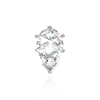 V-End Pear Shape Tiffany Settings With Peg in 14K Gold (4.50 x 2.75 mm - 11.75 x 7.75 mm)