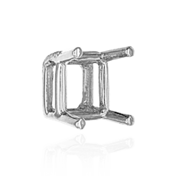 Four Prong Square Wire Basket Settings in 14K Gold (2.00 mm - 10.75 mm)